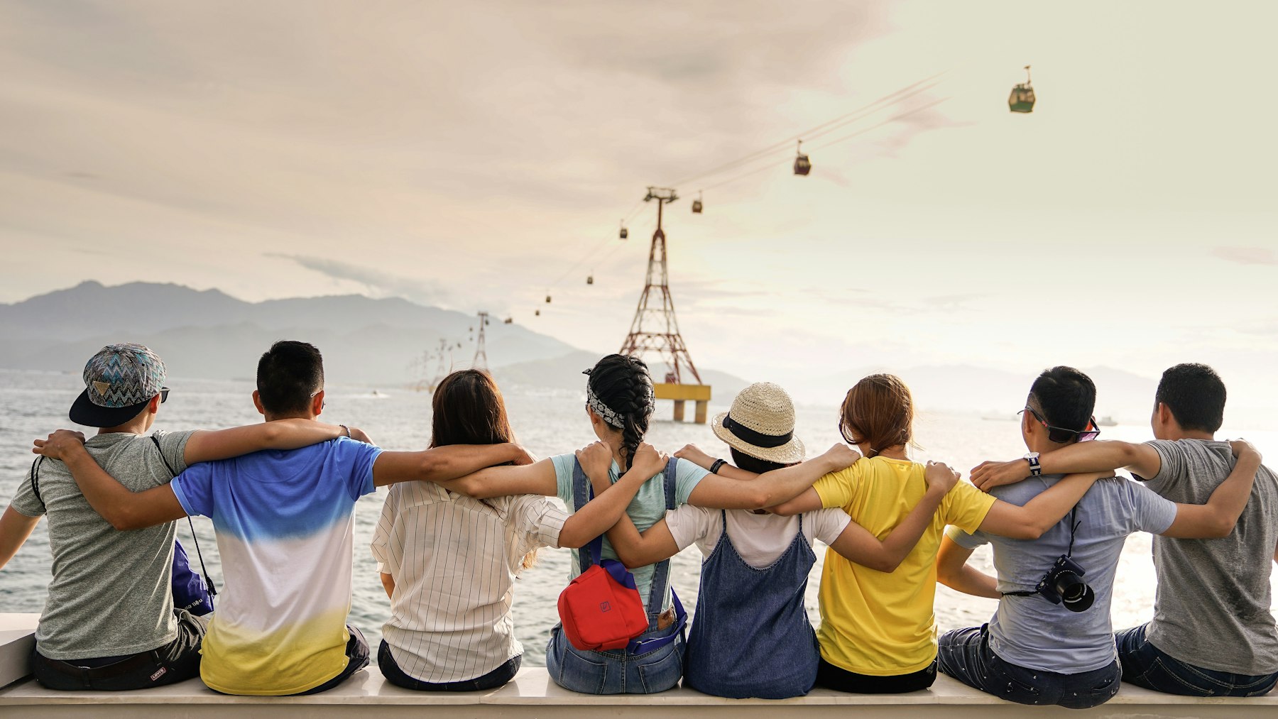 A group of people outdoors